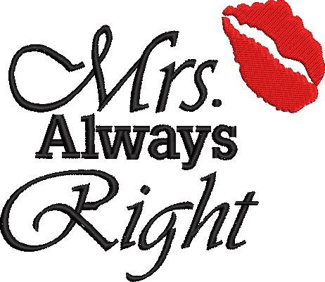 Mrs Always Right