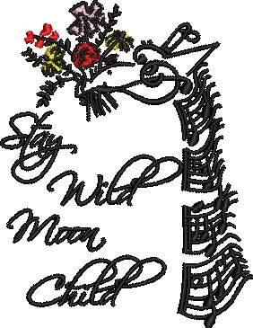 Giraffe Art Embroidery Giraffe Art Embroidery