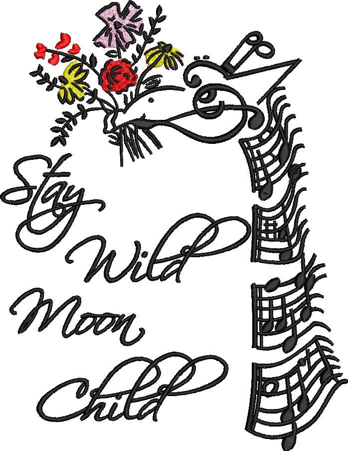 Giraffe Art Embroidery Giraffe Art Embroidery