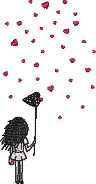 Girl Catching Hearts Girl Catching Hearts