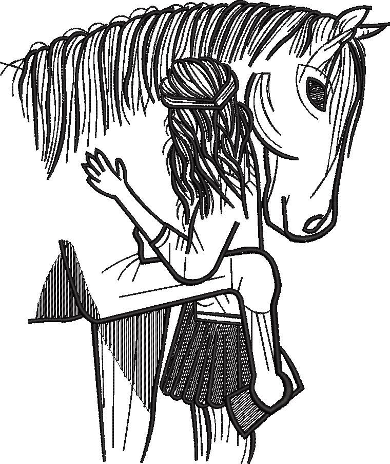 Girl Hugging Horse Girl Hugging Horse