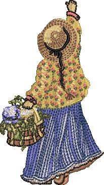 Girl Picking Flowers