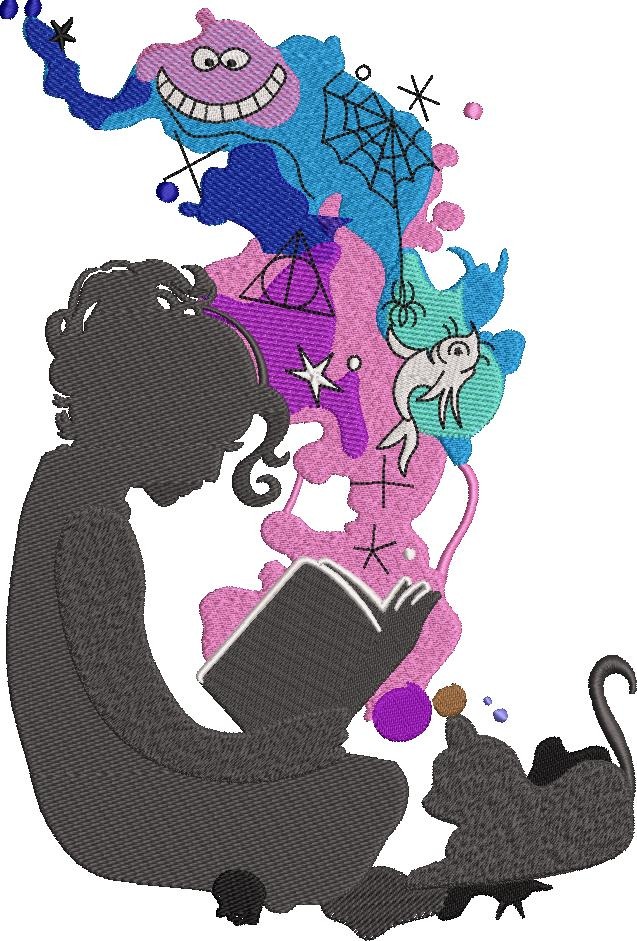 Girl Reading Book