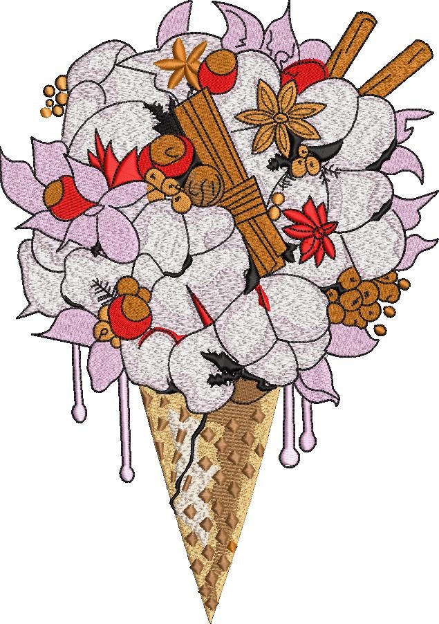 Floral Icecream Floral Icecream