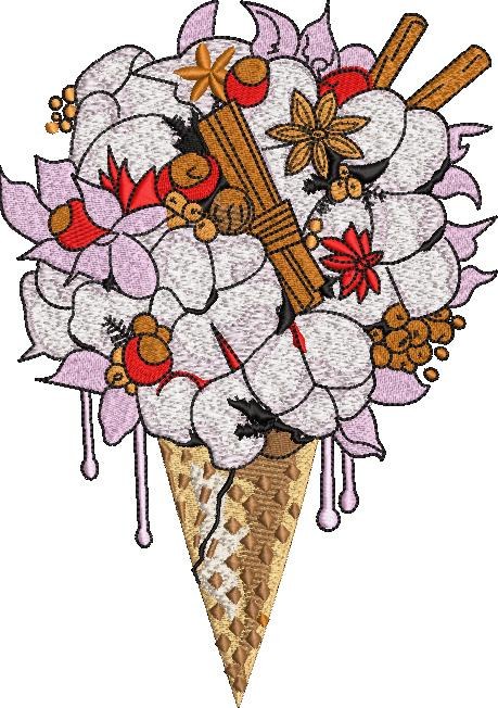 Floral Icecream Floral Icecream