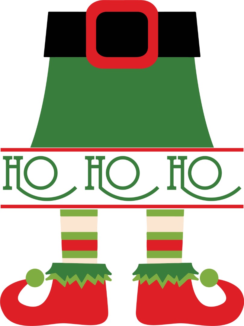Elf HoHoHo Vector Only
