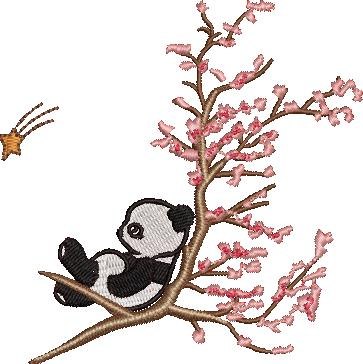 Panda Embroidery Pattern Panda Embroidery Pattern