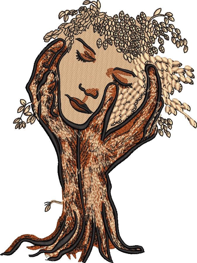 Girl Tree Hand Girl Tree Hand