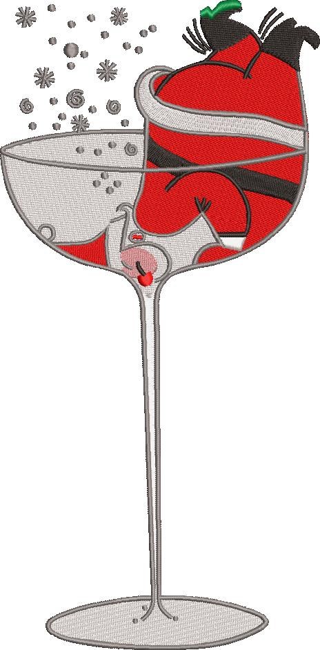 Santa in Glass