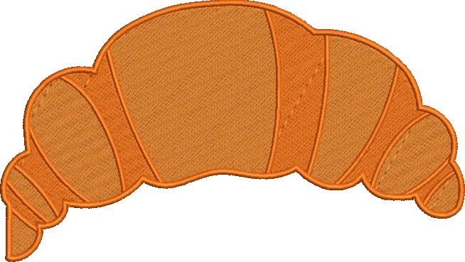 Croissant Embroidery Pattern