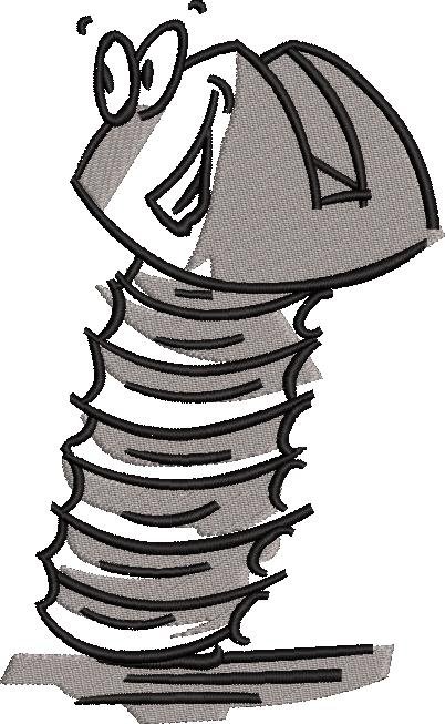 Screw Embroidery Design Screw Embroidery Design
