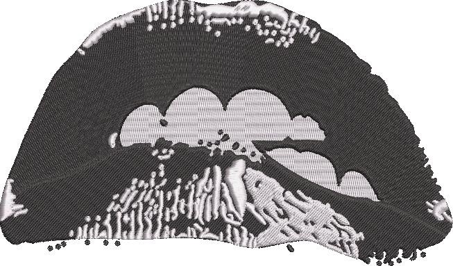 Biting Lips Embroidery Pattern Biting Lips Embroidery Pattern