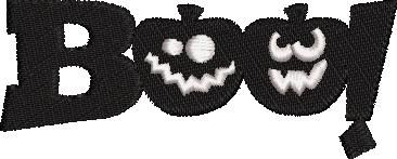 Halloween Boo Word Art Embroidery Pattern Halloween Boo Word Art Embroidery Pattern
