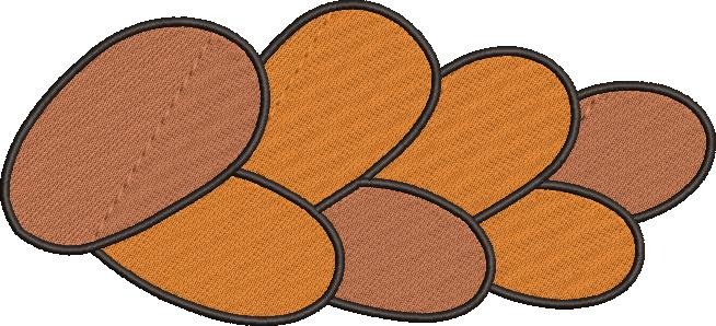 Brioche Bread Embroidery Pattern Brioche Bread Embroidery Pattern