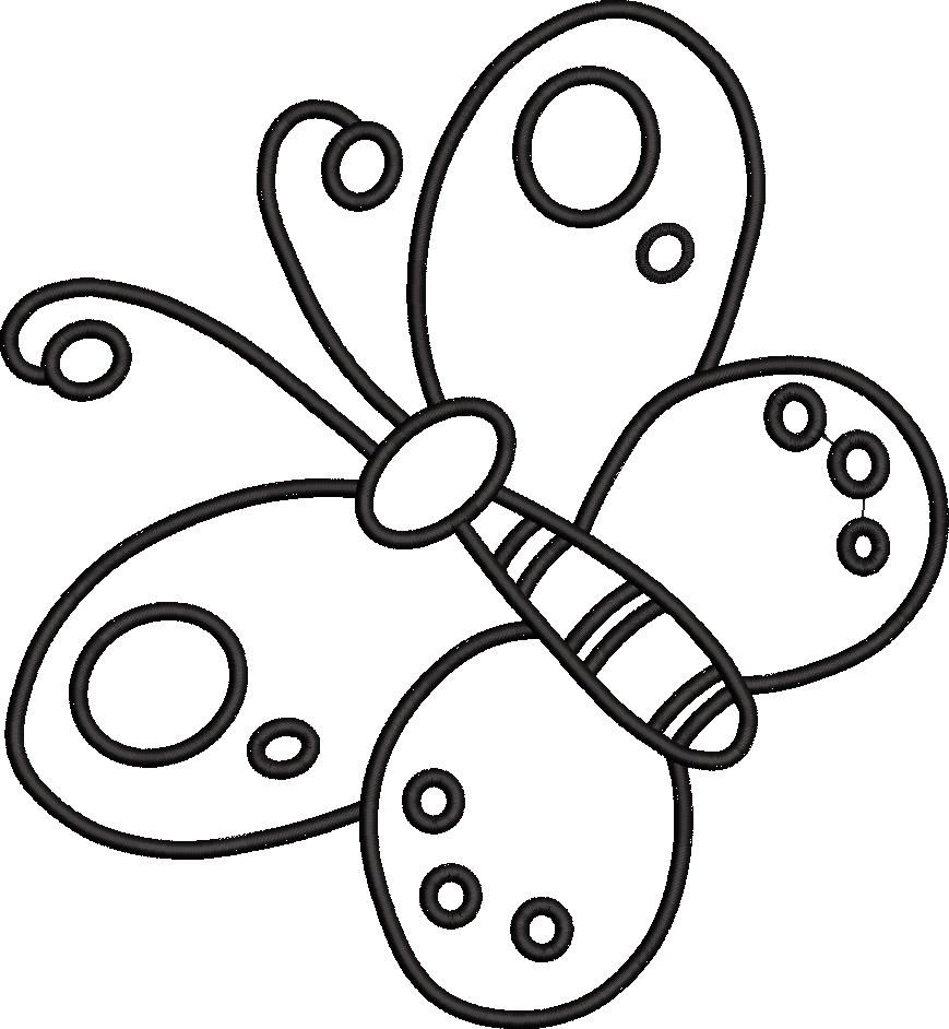 Butterfly Logo Embroidery Pattern