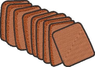 Chocolate Biscuit Embroidery Pattern Chocolate Biscuit Embroidery Pattern