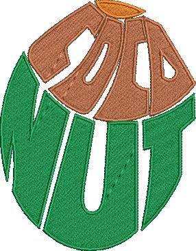 Coconut Word Art Embroidery Pattern Coconut Word Art Embroidery Pattern