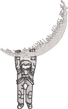 Astronaut Falling from Moon Astronaut Falling from Moon