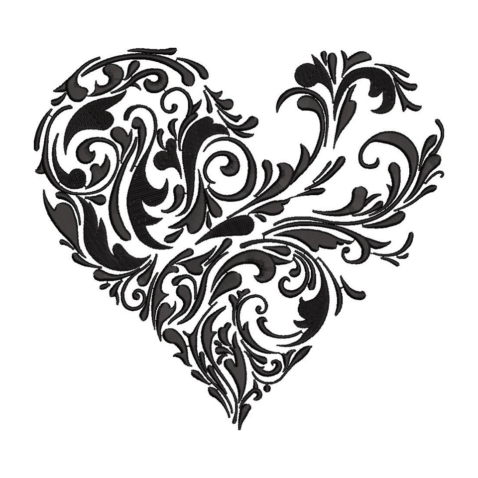 Abstract Floral Heart Abstract Floral Heart