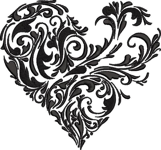 Abstract Floral Heart Abstract Floral Heart
