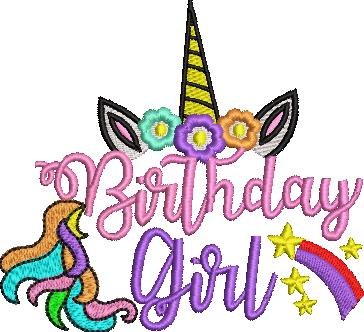 Birthday Girl Unicorn