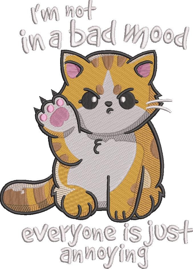 Bad Mood Cat Quote