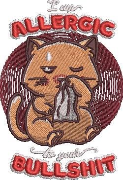 I Am Allergic Funny Cat Quote I Am Allergic Funny Cat Quote