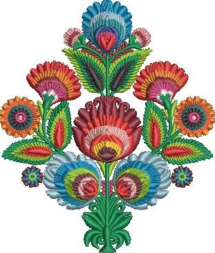 Floral Folk Pattern Floral Folk Pattern