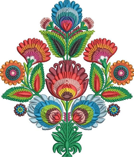 Floral Folk Pattern Floral Folk Pattern