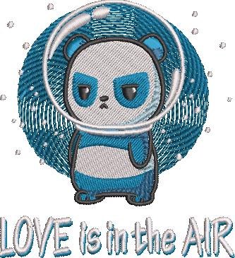 Love Is In The Air Panda Quote