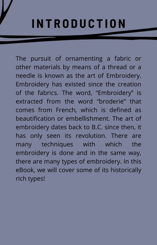 Embroidery - Historically Rich Types & Contemporary Embroidery Ebook Embroidery - Historically Rich Types & Contemporary Embroidery Ebook
