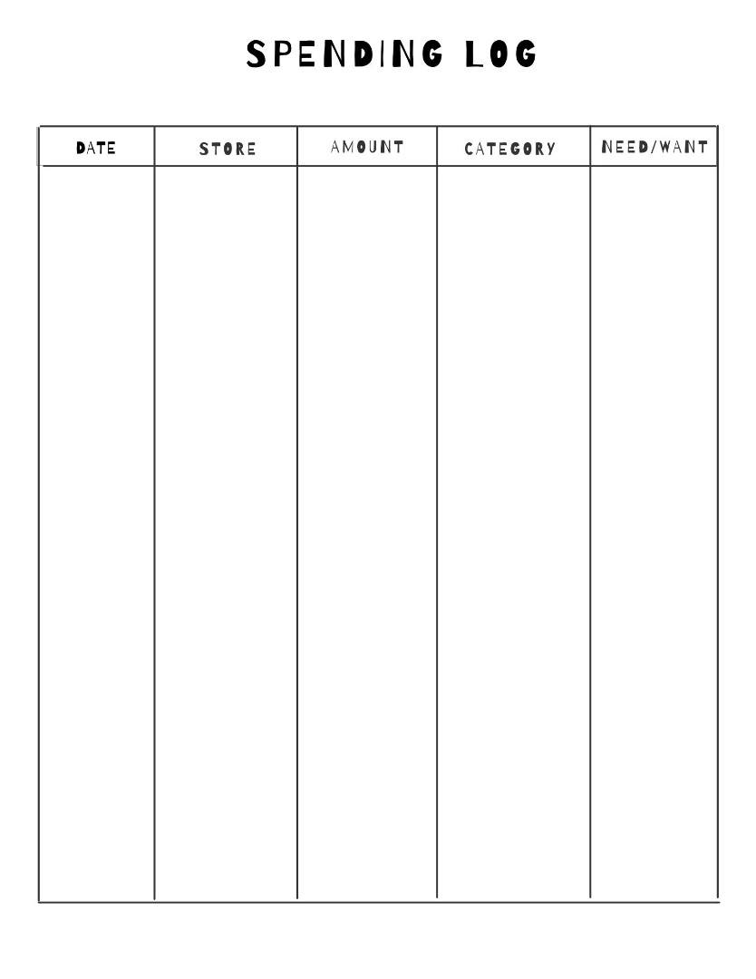 My Spending Log Journal Ebook
