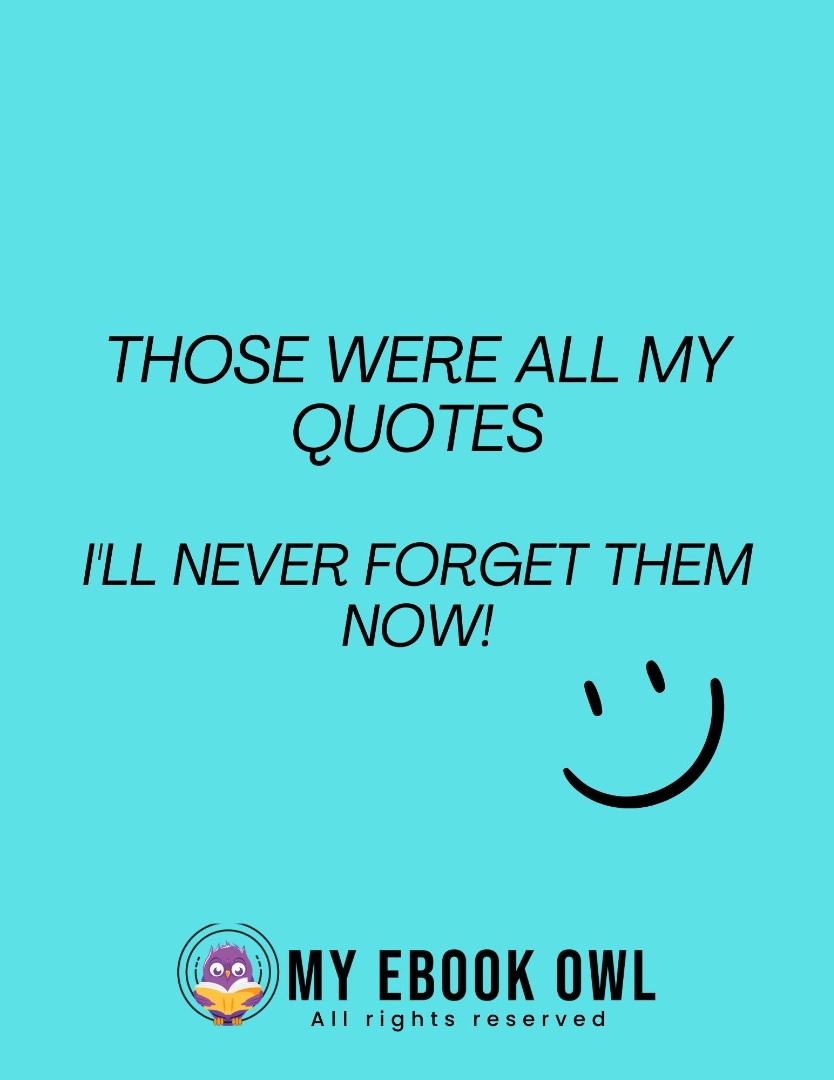 Diary of my Quotes Ebook
Diary of my Quotes Ebook