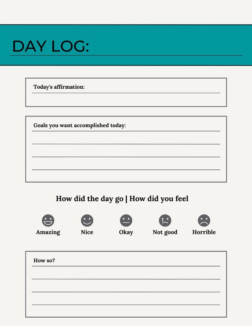 My Daily Day Log Diary Ebook
My Daily Day Log Diary Ebook