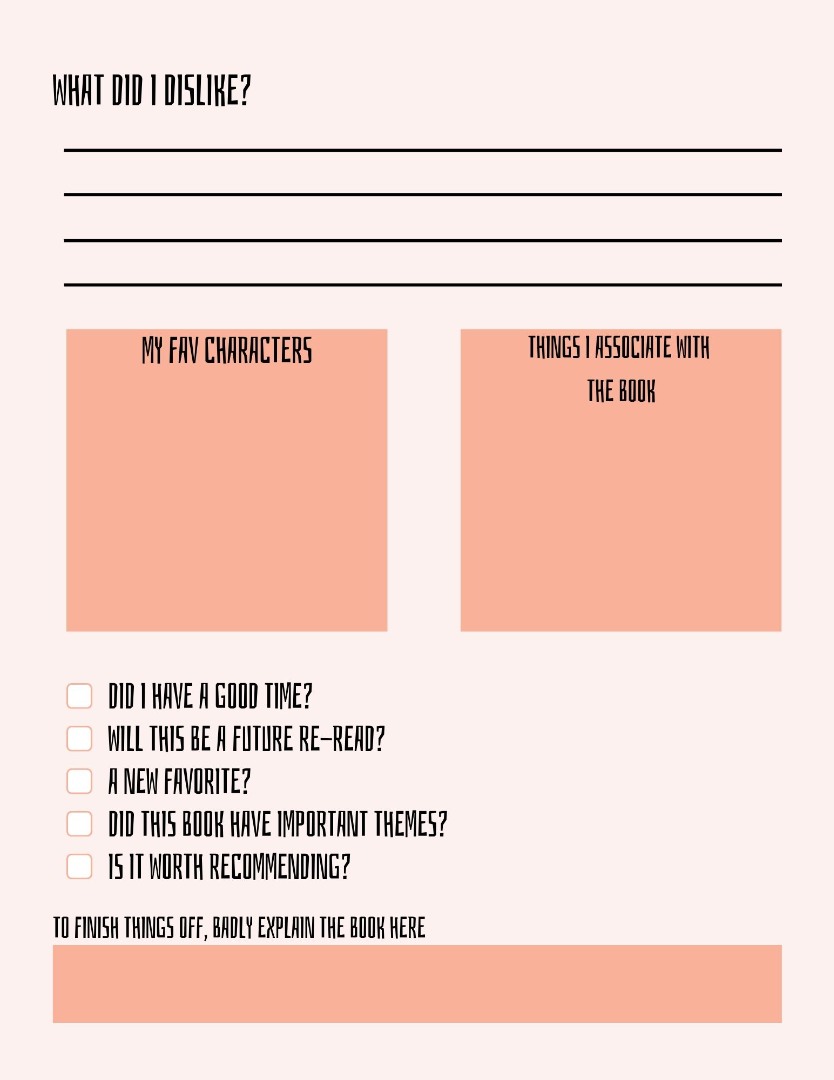 My Reading Journal Ebook
My Reading Journal Ebook