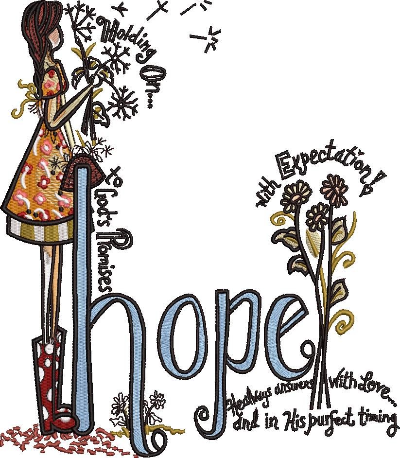 Hope Embroidery Quote Hope Embroidery Quote