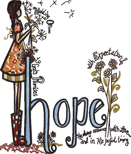 Hope Embroidery Quote Hope Embroidery Quote