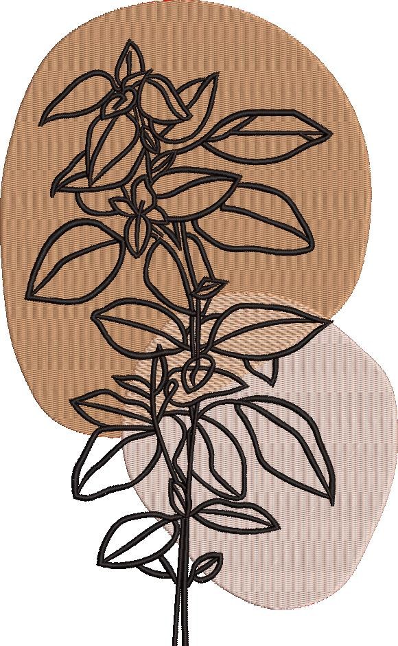 Leaves Embroidery Pattern
