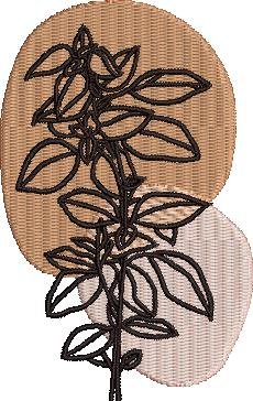 Leaves Embroidery Pattern
