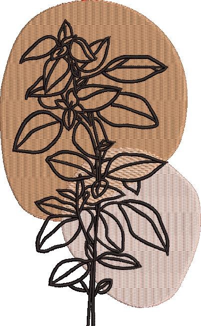 Leaves Embroidery Pattern