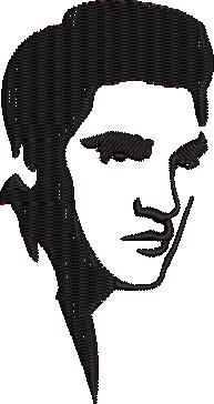 Elvis Presley Silhouette Face