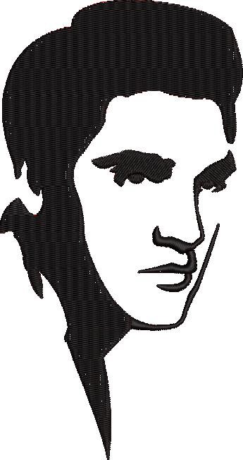 Elvis Presley Silhouette Face