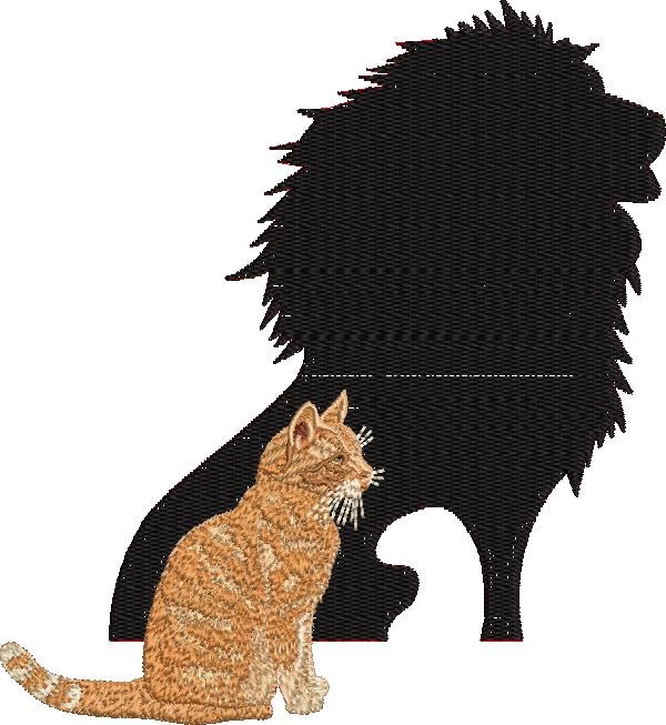 Cat With Lion Silhouette Cat With Lion Silhouette