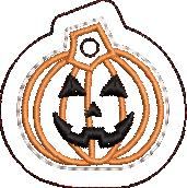 Halloween Pumpkin Face Key Fob Halloween Pumpkin Face Key Fob